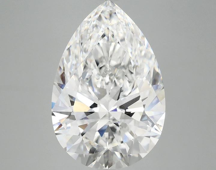 7.63 Carat Pear Shaped Excellent Cut VVS2 IGI Certified Lab Grown Diamond