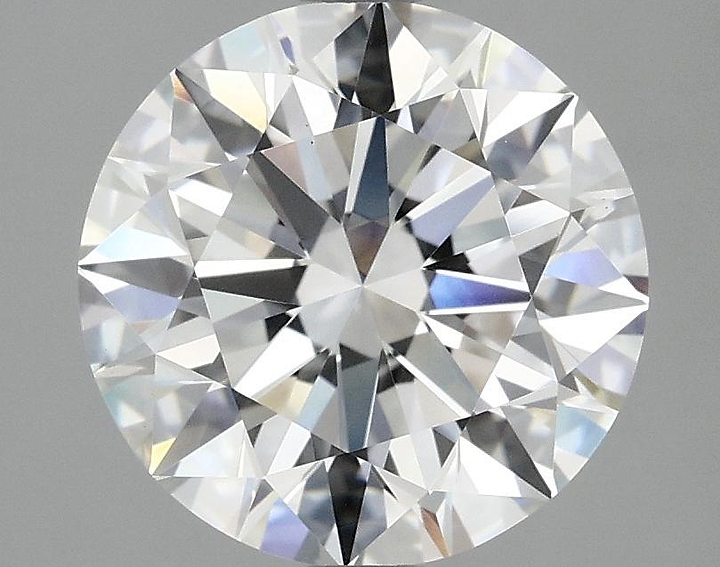 3.04 Carat Round Shaped Ideal Cut VVS2 IGI Certified Lab Grown Diamond