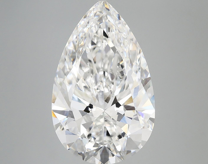 6.55 Carat Pear Shaped Ideal Cut VVS2 IGI Certified Lab Grown Diamond