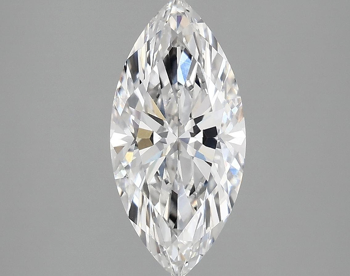 2.08 Carat Marquise Shaped Excellent Cut VVS2 IGI Certified Lab Grown Diamond