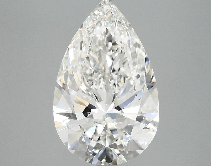 3.9 Carat Pear Shaped Ideal Cut VVS2 IGI Certified Lab Grown Diamond