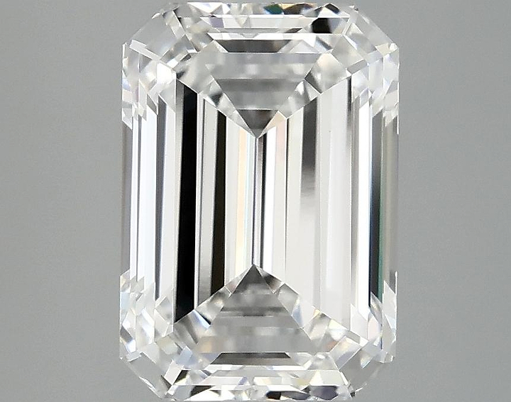 3.14 Carat Emerald Shaped Ideal Cut VVS2 IGI Certified Lab Grown Diamond