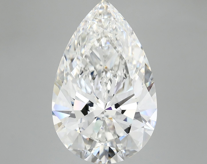 7.5 Carat Pear Shaped Ideal Cut VVS2 IGI Certified Lab Grown Diamond