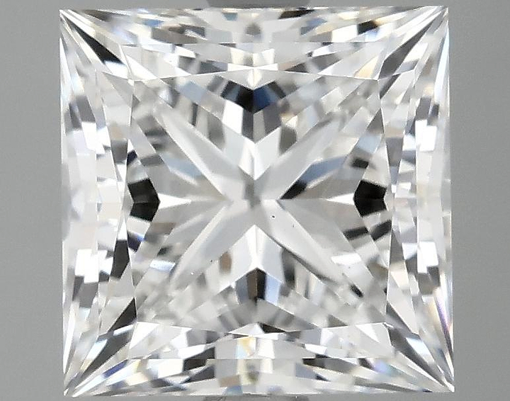 2.59 Carat Princess Shaped Ideal Cut VS1 IGI Certified Lab Grown Diamond