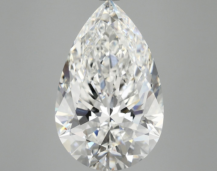 7.36 Carat Pear Shaped Ideal Cut VVS2 IGI Certified Lab Grown Diamond