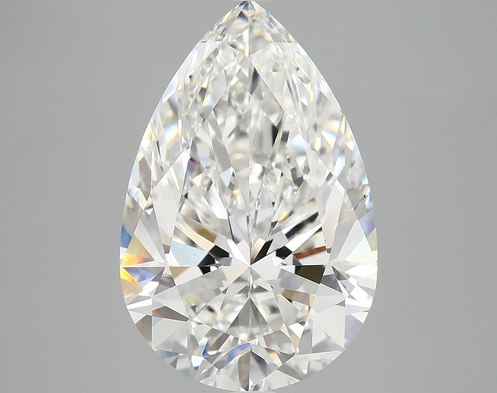 4.88 Carat Pear Shaped Excellent Cut VVS2 IGI Certified Lab Grown Diamond