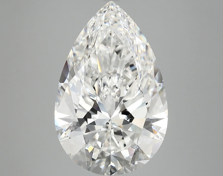 7.14 Carat Pear Shaped Ideal Cut VVS2 IGI Certified Lab Grown Diamond