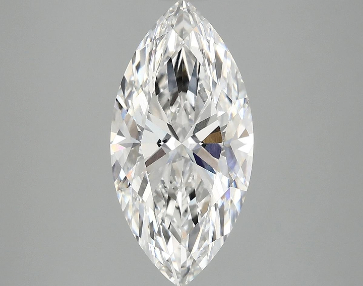 2.55 Carat Marquise Shaped Ideal Cut VVS2 IGI Certified Lab Grown Diamond