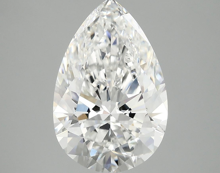 3.93 Carat Pear Shaped Excellent Cut VVS2 IGI Certified Lab Grown Diamond