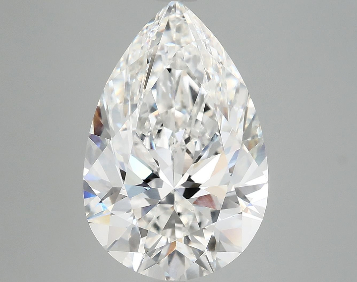 7.18 Carat Pear Shaped Excellent Cut VVS2 IGI Certified Lab Grown Diamond
