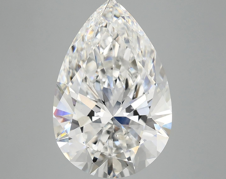 7.71 Carat Pear Shaped Excellent Cut VVS2 IGI Certified Lab Grown Diamond
