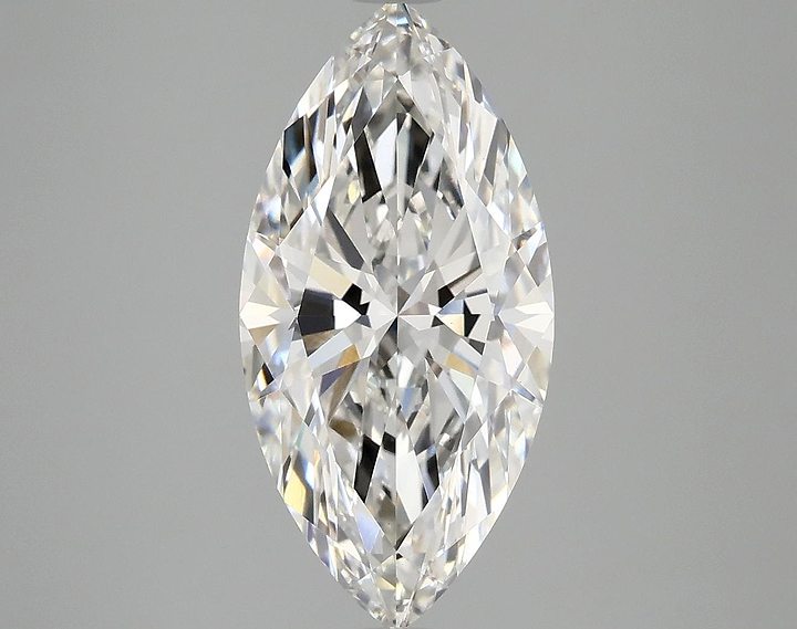 3.39 Carat Marquise Shaped Ideal Cut VVS2 IGI Certified Lab Grown Diamond