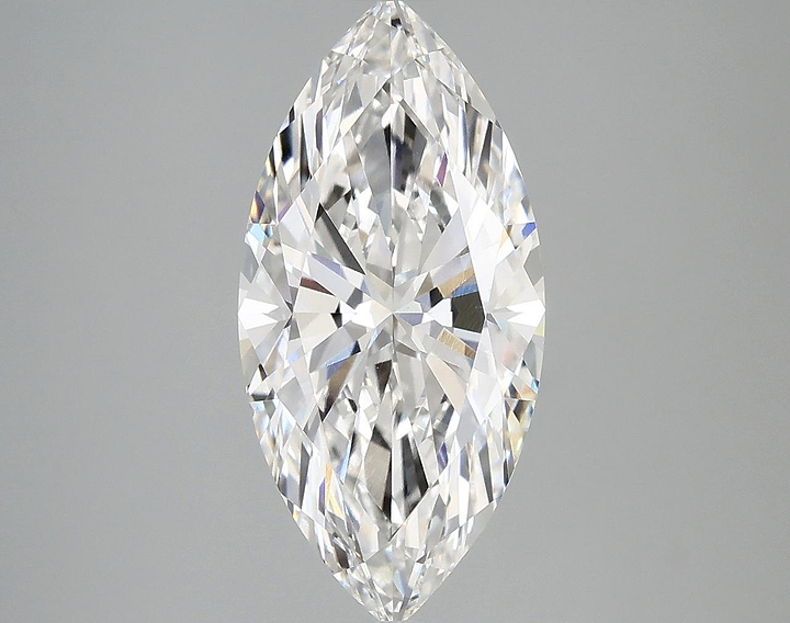3.08 Carat Marquise Shaped Excellent Cut VVS2 IGI Certified Lab Grown Diamond
