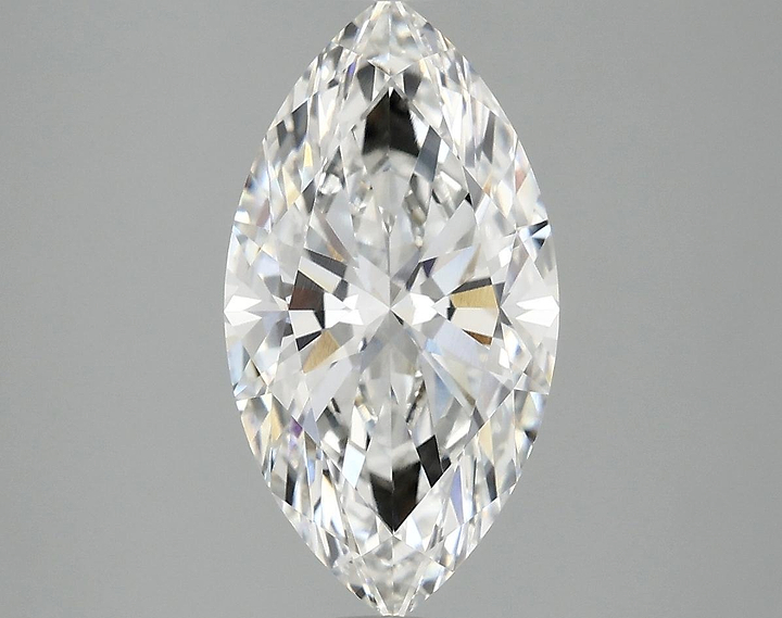 3.04 Carat Marquise Shaped Excellent Cut VVS2 IGI Certified Lab Grown Diamond