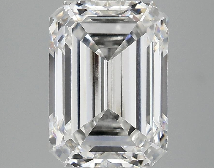 3.01 Carat Emerald Shaped Ideal Cut VVS2 IGI Certified Lab Grown Diamond