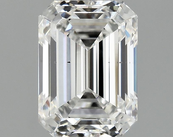2.38 Carat Emerald Shaped Excellent Cut SI1 IGI Certified Lab Grown Diamond