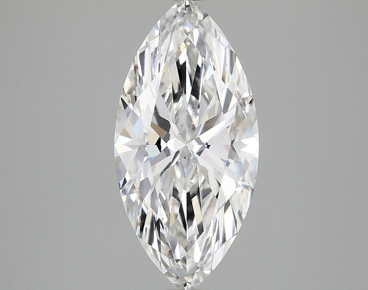2.56 Carat Marquise Shaped Excellent Cut VS1 IGI Certified Lab Grown Diamond