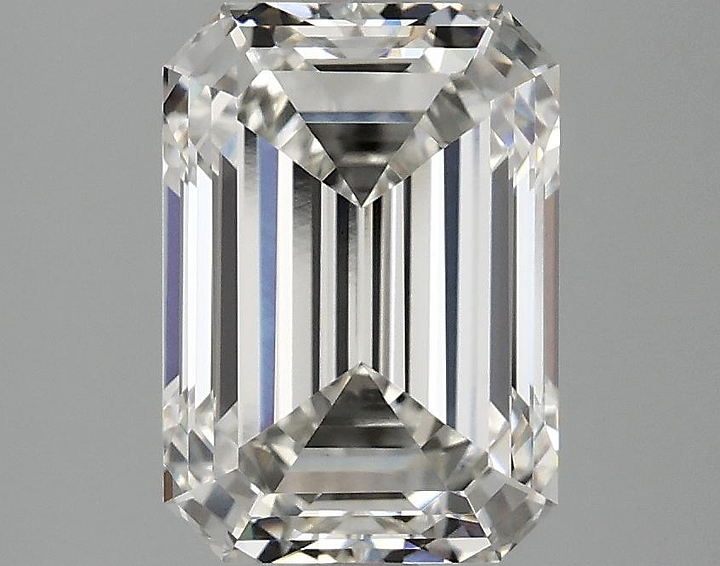 3.08 Carat Emerald Shaped Ideal Cut VVS2 IGI Certified Lab Grown Diamond
