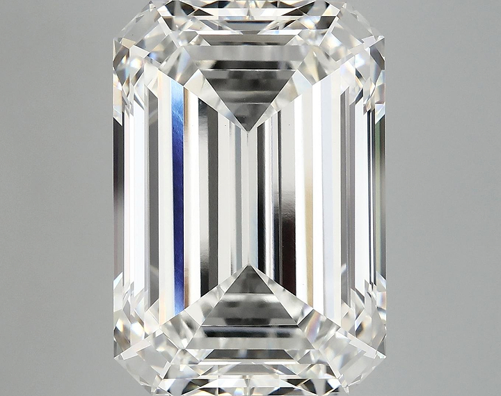 12.72 Carat Emerald Shaped Ideal Cut VVS2 IGI Certified Lab Grown Diamond