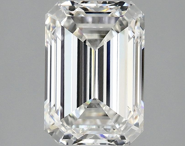 2.51 Carat Emerald Shaped Ideal Cut VVS2 IGI Certified Lab Grown Diamond
