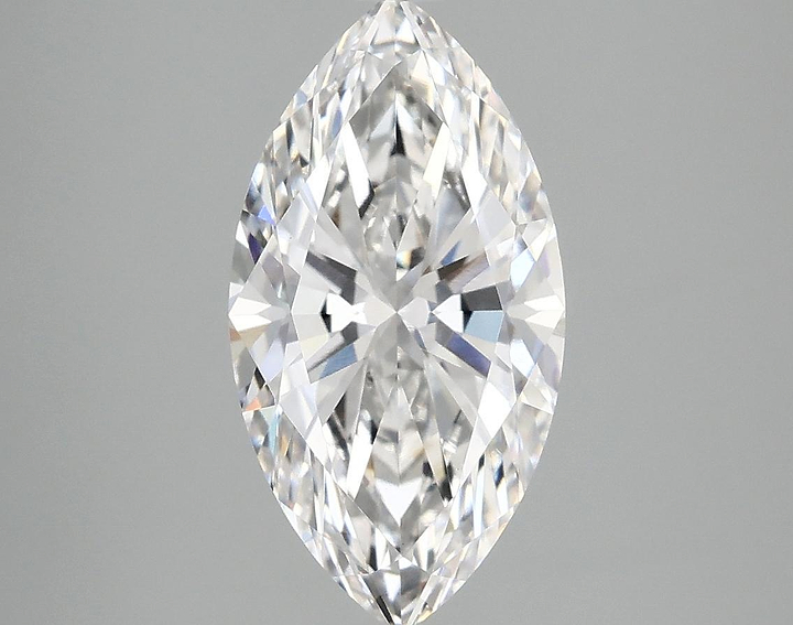 2.54 Carat Marquise Shaped Excellent Cut VVS2 IGI Certified Lab Grown Diamond