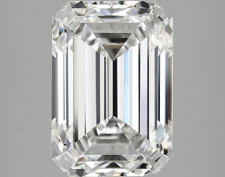 3.03 Carat Emerald Shaped Ideal Cut VVS2 IGI Certified Lab Grown Diamond