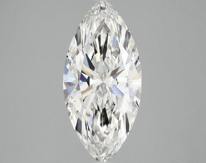 2.51 Carat Marquise Shaped Excellent Cut VVS2 IGI Certified Lab Grown Diamond
