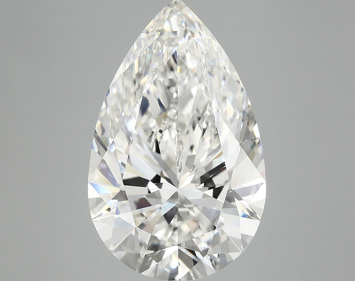 7.13 Carat Pear Shaped Ideal Cut VVS2 IGI Certified Lab Grown Diamond