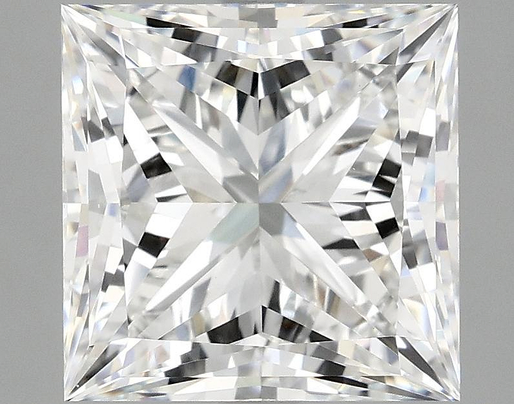 4.65 Carat Princess Shaped Ideal Cut VS1 IGI Certified Lab Grown Diamond