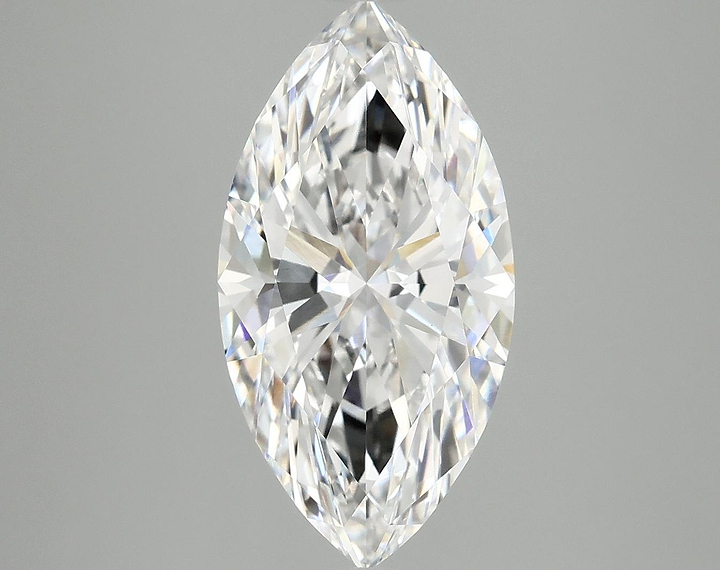 4.06 Carat Marquise Shaped Ideal Cut VVS2 IGI Certified Lab Grown Diamond