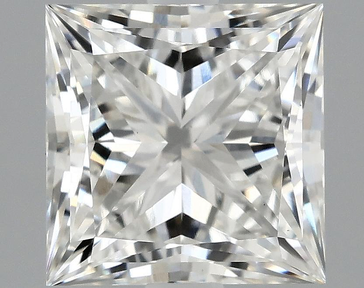 2.05 Carat Princess Shaped Ideal Cut VS1 IGI Certified Lab Grown Diamond