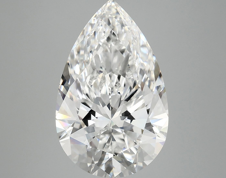 6.16 Carat Pear Shaped Ideal Cut VVS2 IGI Certified Lab Grown Diamond
