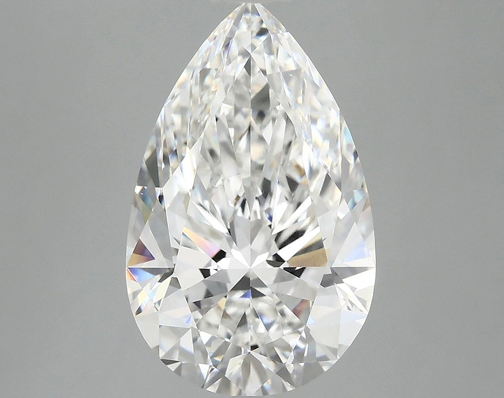 4.83 Carat Pear Shaped Ideal Cut VVS2 IGI Certified Lab Grown Diamond