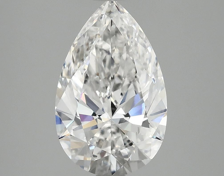 2.52 Carat Pear Shaped Ideal Cut VVS2 IGI Certified Lab Grown Diamond