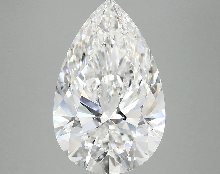 6.19 Carat Pear Shaped Ideal Cut VVS2 IGI Certified Lab Grown Diamond