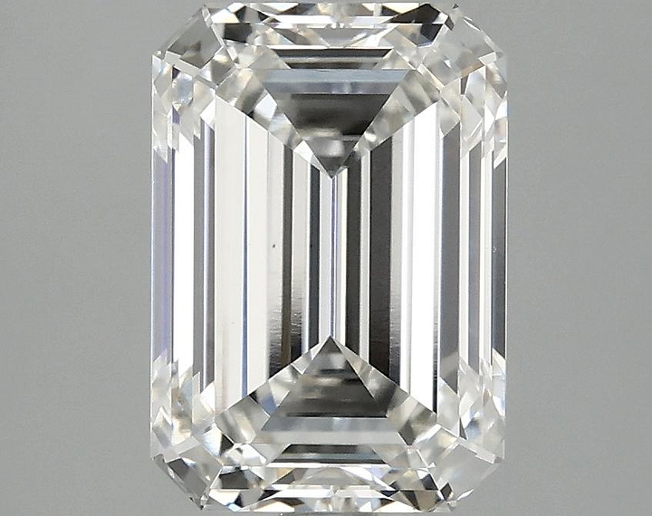 3.09 Carat Emerald Shaped Ideal Cut VS1 IGI Certified Lab Grown Diamond