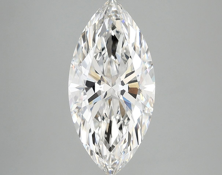 2.55 Carat Marquise Shaped Excellent Cut VVS2 IGI Certified Lab Grown Diamond