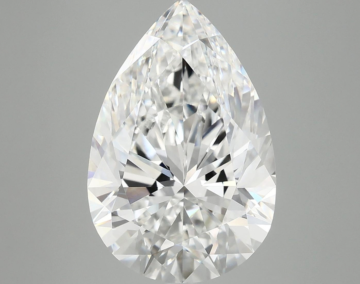 7.53 Carat Pear Shaped Excellent Cut VVS2 IGI Certified Lab Grown Diamond