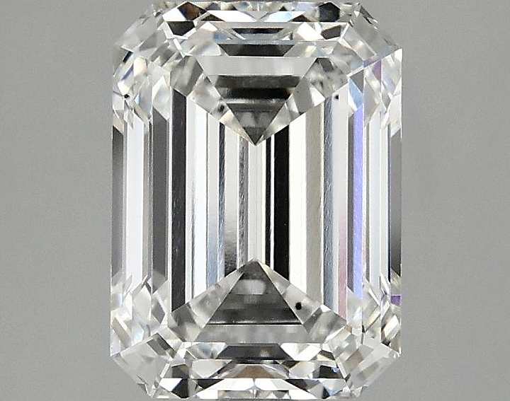 2.42 Carat Emerald Shaped Excellent Cut VS2 IGI Certified Lab Grown Diamond