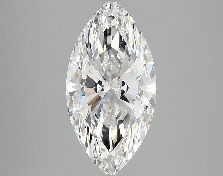 2.5 Carat Marquise Shaped Ideal Cut VVS2 IGI Certified Lab Grown Diamond