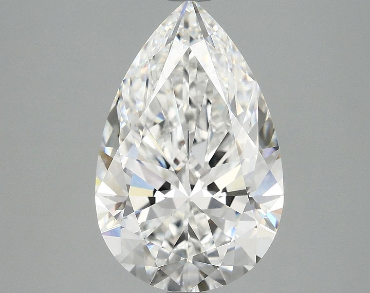 3.98 Carat Pear Shaped Ideal Cut VVS2 IGI Certified Lab Grown Diamond
