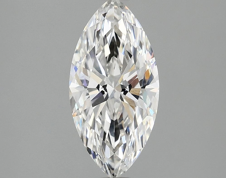 1.55 Carat Marquise Shaped Ideal Cut VVS2 IGI Certified Lab Grown Diamond