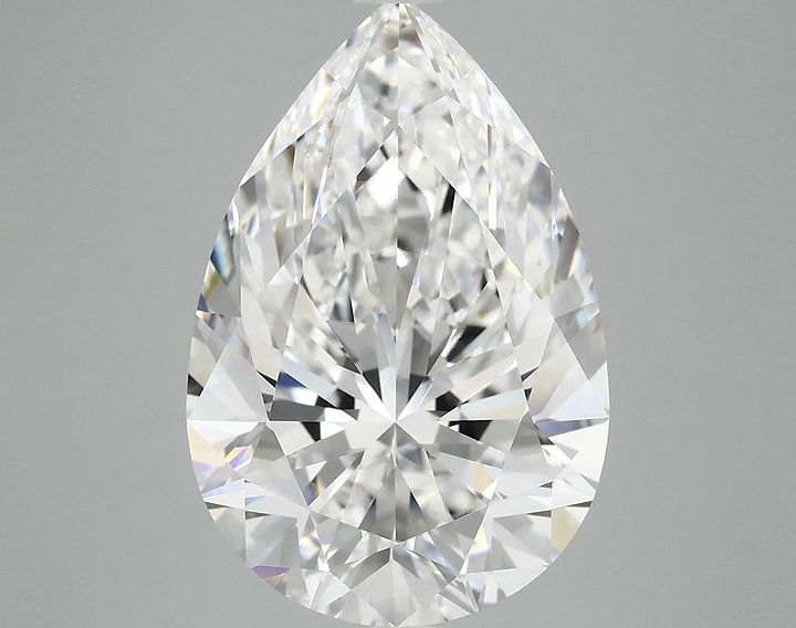 6.34 Carat Pear Shaped Excellent Cut VVS2 IGI Certified Lab Grown Diamond
