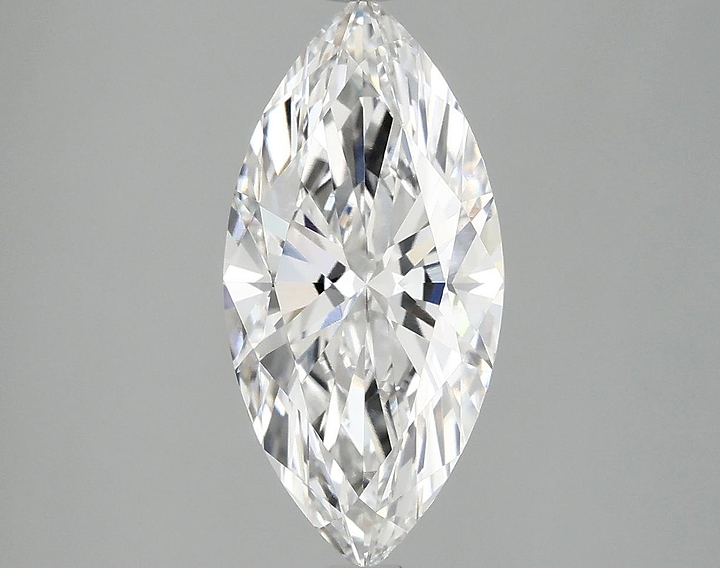 2.36 Carat Marquise Shaped Excellent Cut VVS2 IGI Certified Lab Grown Diamond