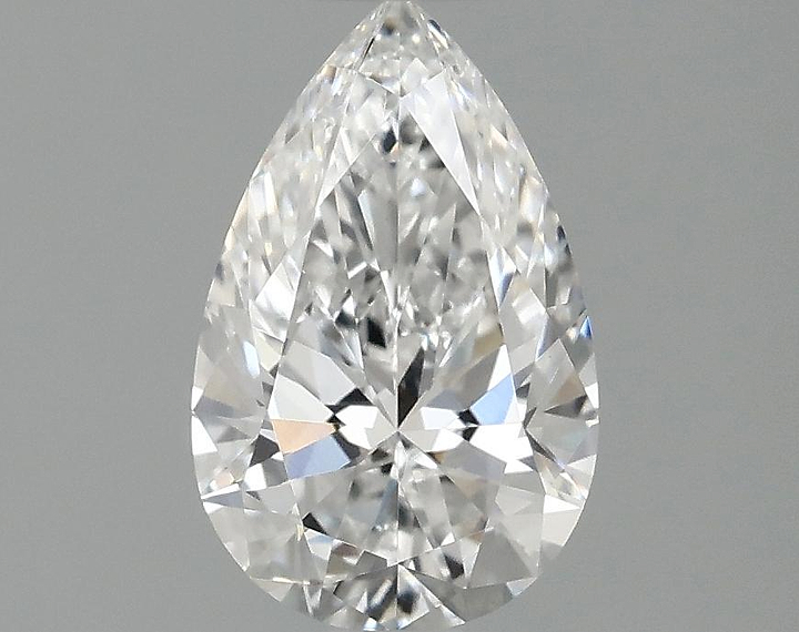 0.97 Carat Pear Shaped Ideal Cut VVS2 IGI Certified Lab Grown Diamond