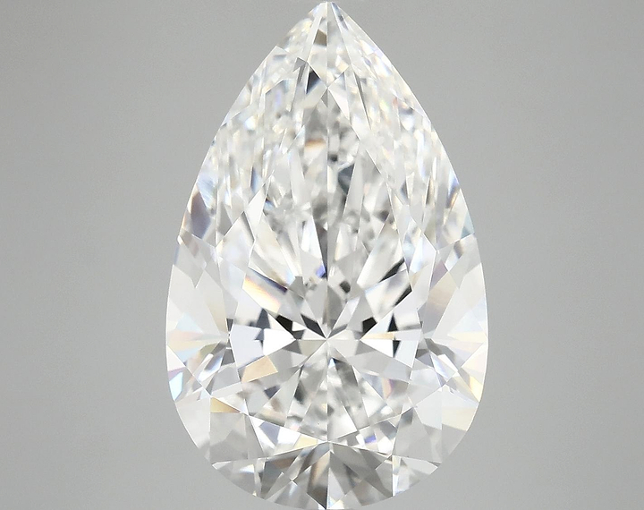 7.12 Carat Pear Shaped Ideal Cut VVS2 IGI Certified Lab Grown Diamond