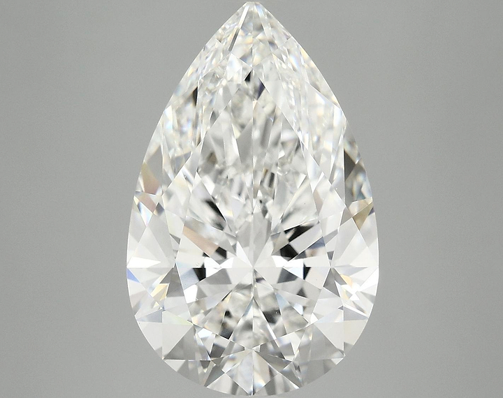 6.07 Carat Pear Shaped Ideal Cut VVS2 IGI Certified Lab Grown Diamond
