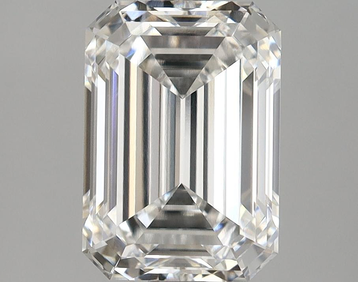 2.1 Carat Emerald Shaped Excellent Cut VVS2 IGI Certified Lab Grown Diamond