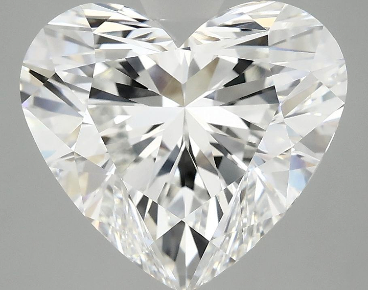 5.24 Carat Heart Shaped Ideal Cut VVS2 IGI Certified Lab Grown Diamond