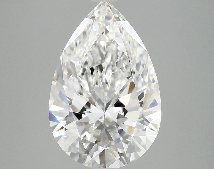 4.01 Carat Pear Shaped Excellent Cut VVS2 IGI Certified Lab Grown Diamond
